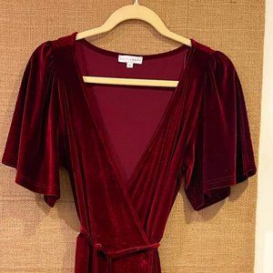 Velvet Wrap Dress - Like New